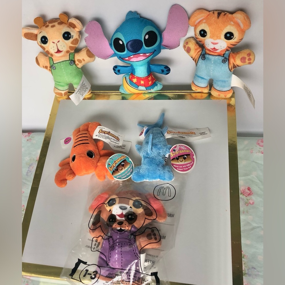 McDonald’s 2020 Happy Meal Surprizamals bundle of 6 mini stuffed animals